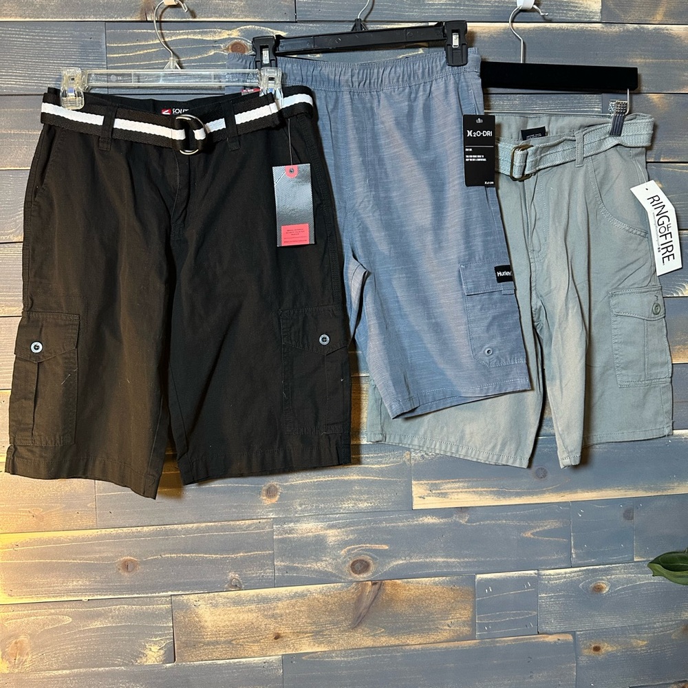 NEW WITH TAGS!! Bundle of 3 Boys Youth Cargo Shorts
